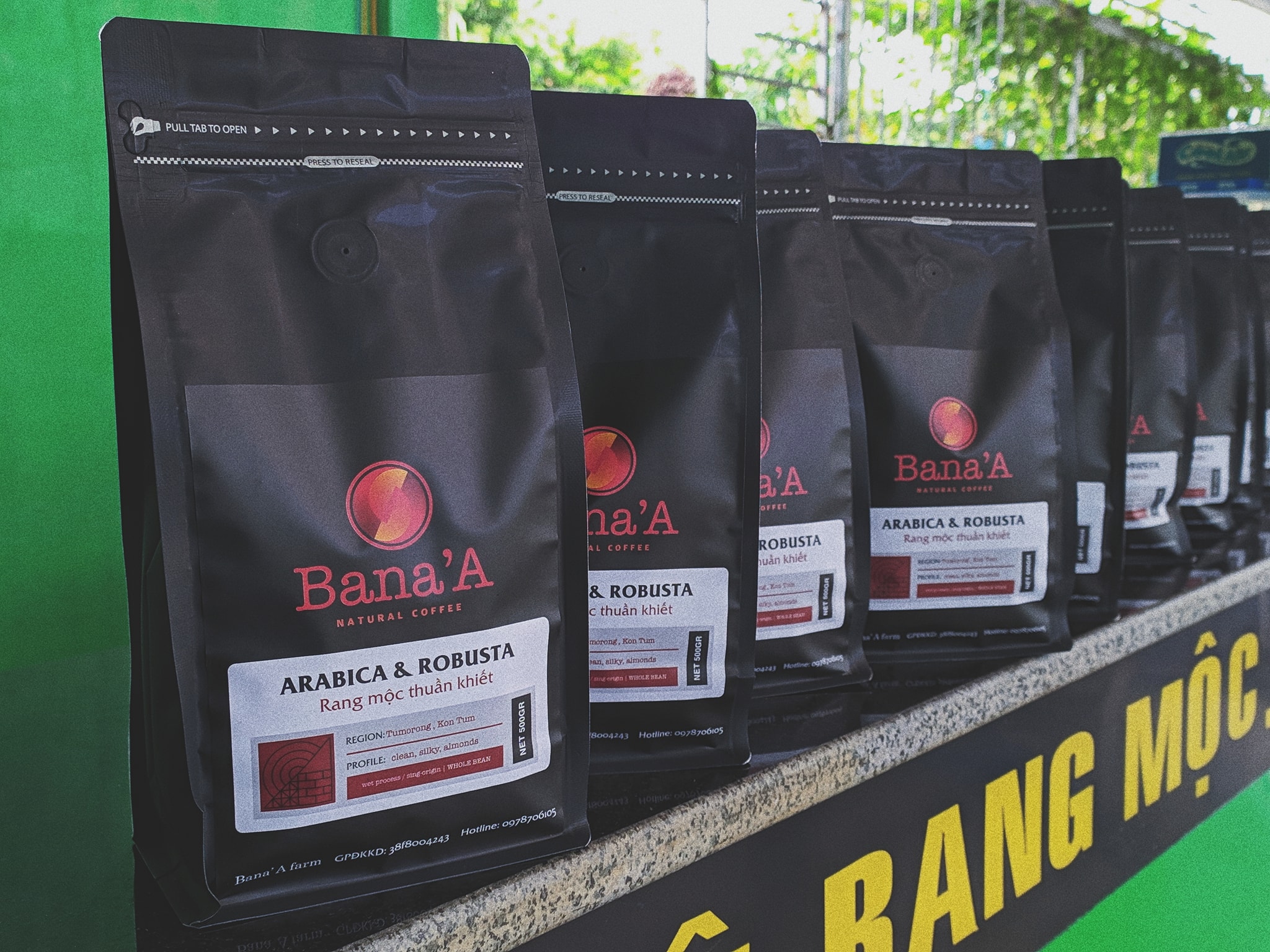 Rang xay và phin giấy Bana'A